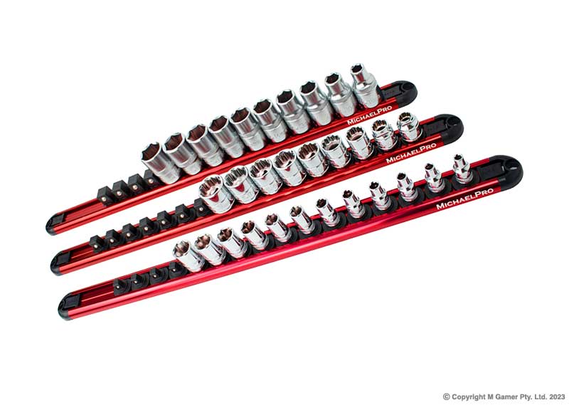 3 Piece Aluminium Socket Rails